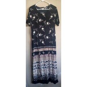 Notations Clothing Co Size LARGE Women's Botanical Boho Maxi Dress